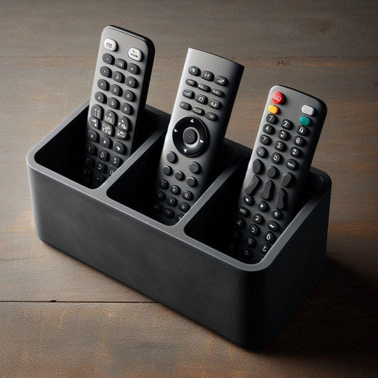 3D Printed Remote Caddy – 3 Section TV Organiser