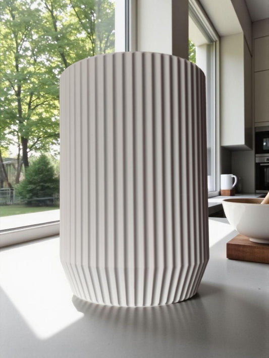 Ribbed Kitchen Utensil Holder
