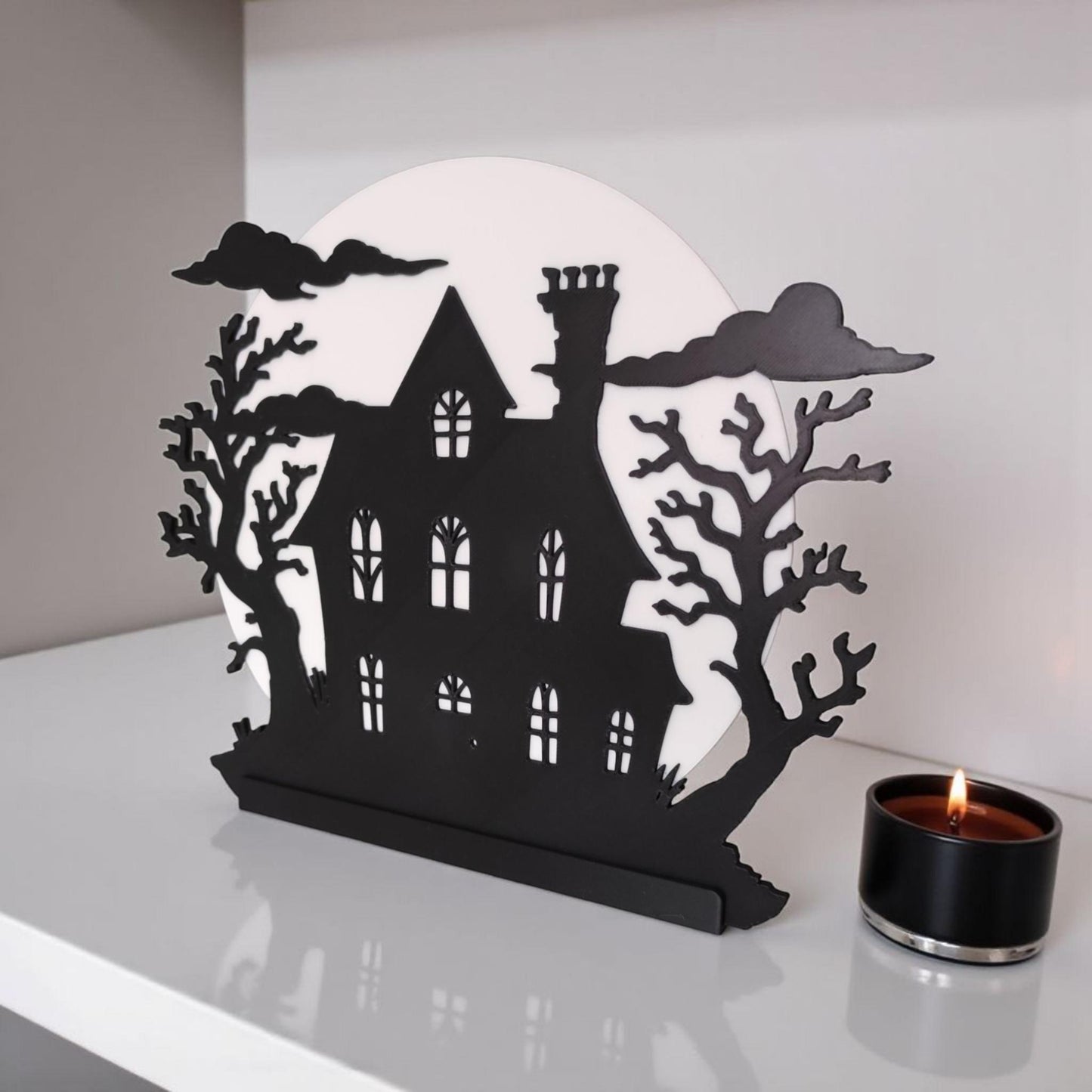 Haunted House Tealight Holder