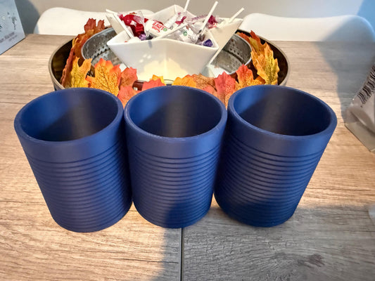 Ribbed Toothbrush Holder or Pencil Cup