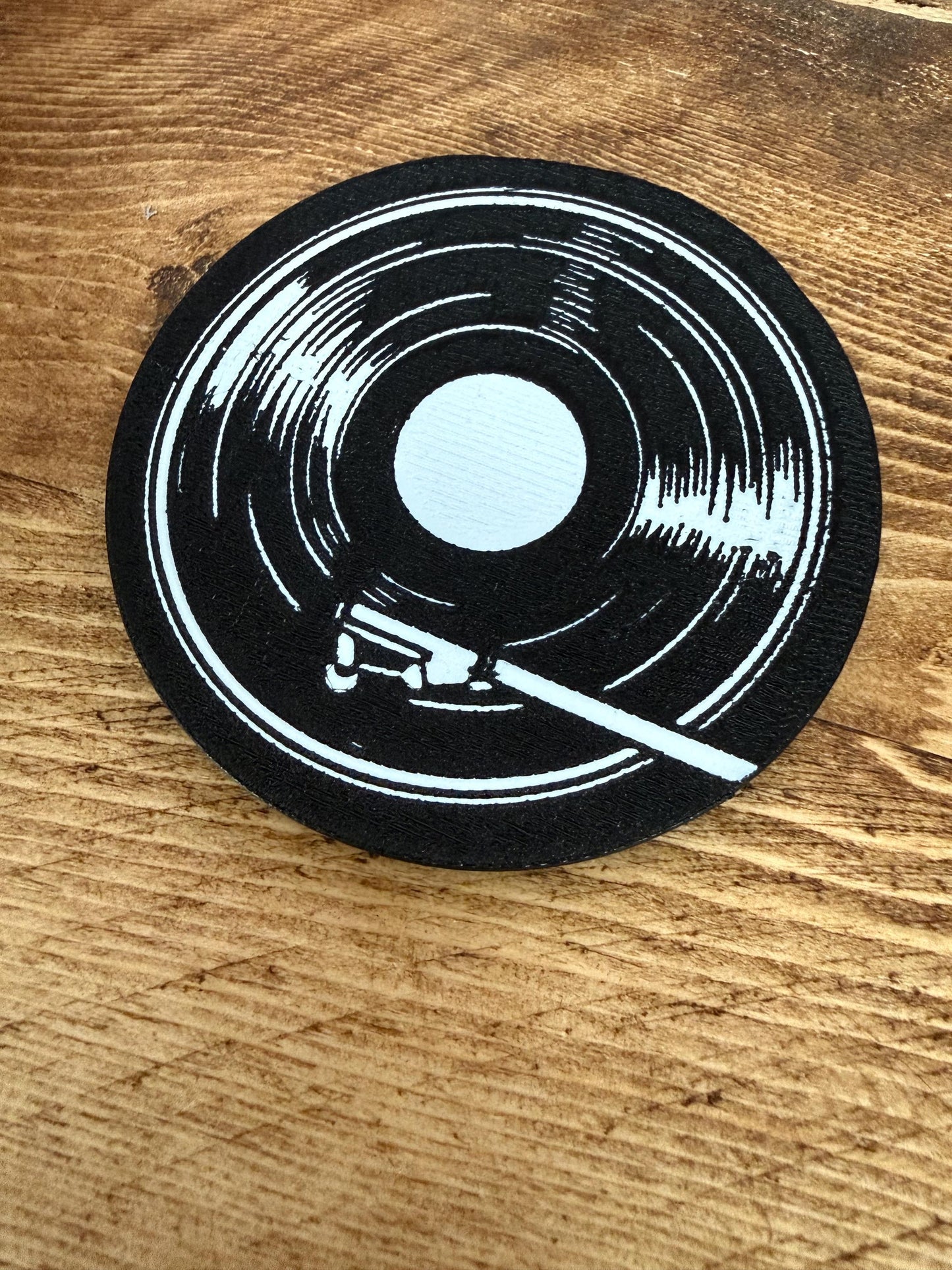 3D Printed Retro Vinyl Record Drinks Coaster