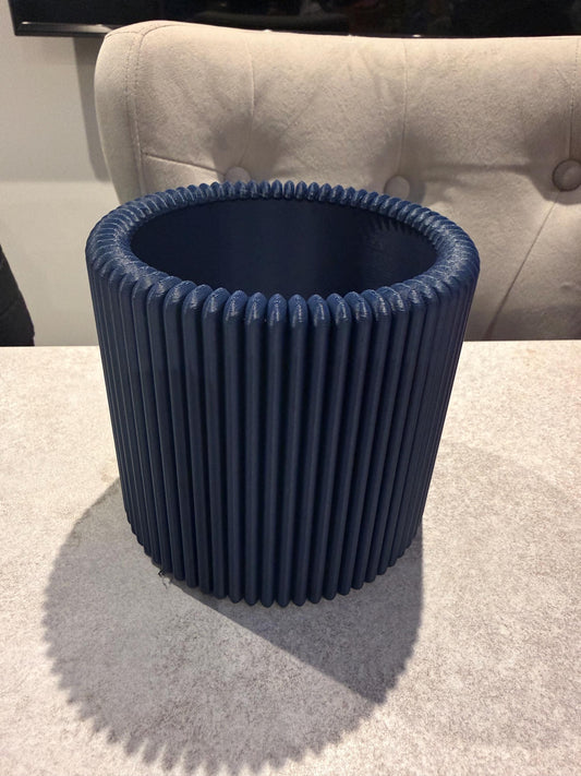3D Printed Modern Ribbed Pencil Holder (Large)