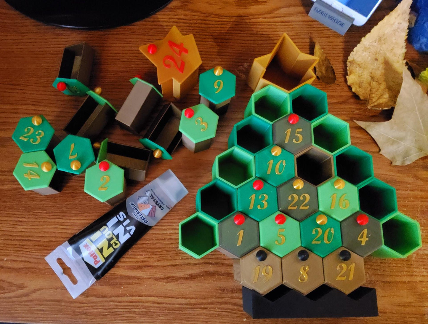 3D Printed Christmas Advent Calendar Tree