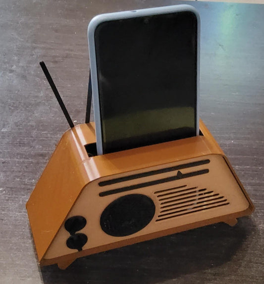 3D Printed Retro Phone Speaker Amplifier – Passive Sound Booster Dock