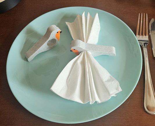 3D Printed Bird Napkin Rings