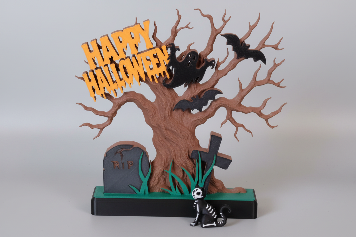3D Printed Halloween Diorama Decoration