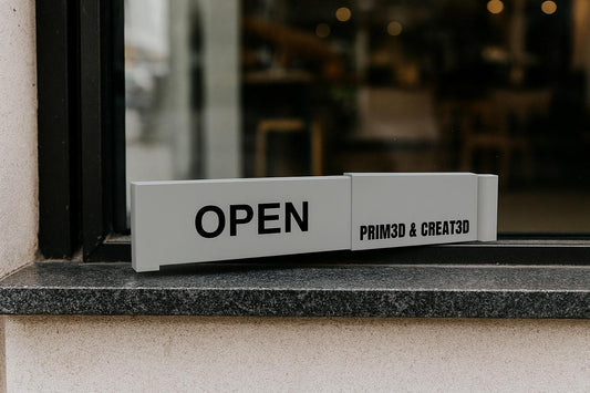 3D Printed Custom Open Closed Sign – Business Door Sign UK