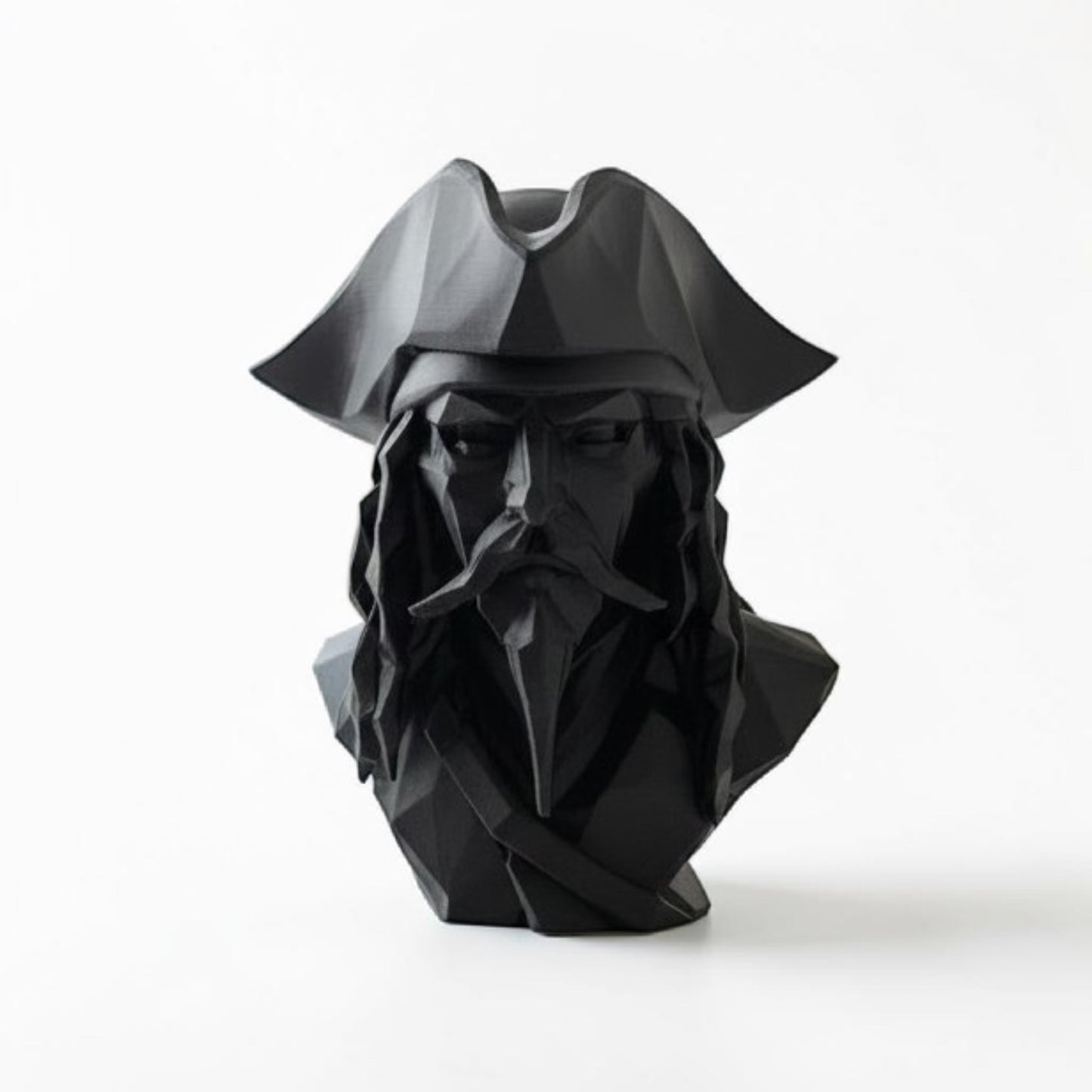 Pirate Bust Decor | 3D Printed Pirate Statue