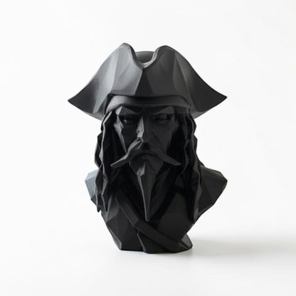 Pirate Bust Decor | 3D Printed Pirate Statue