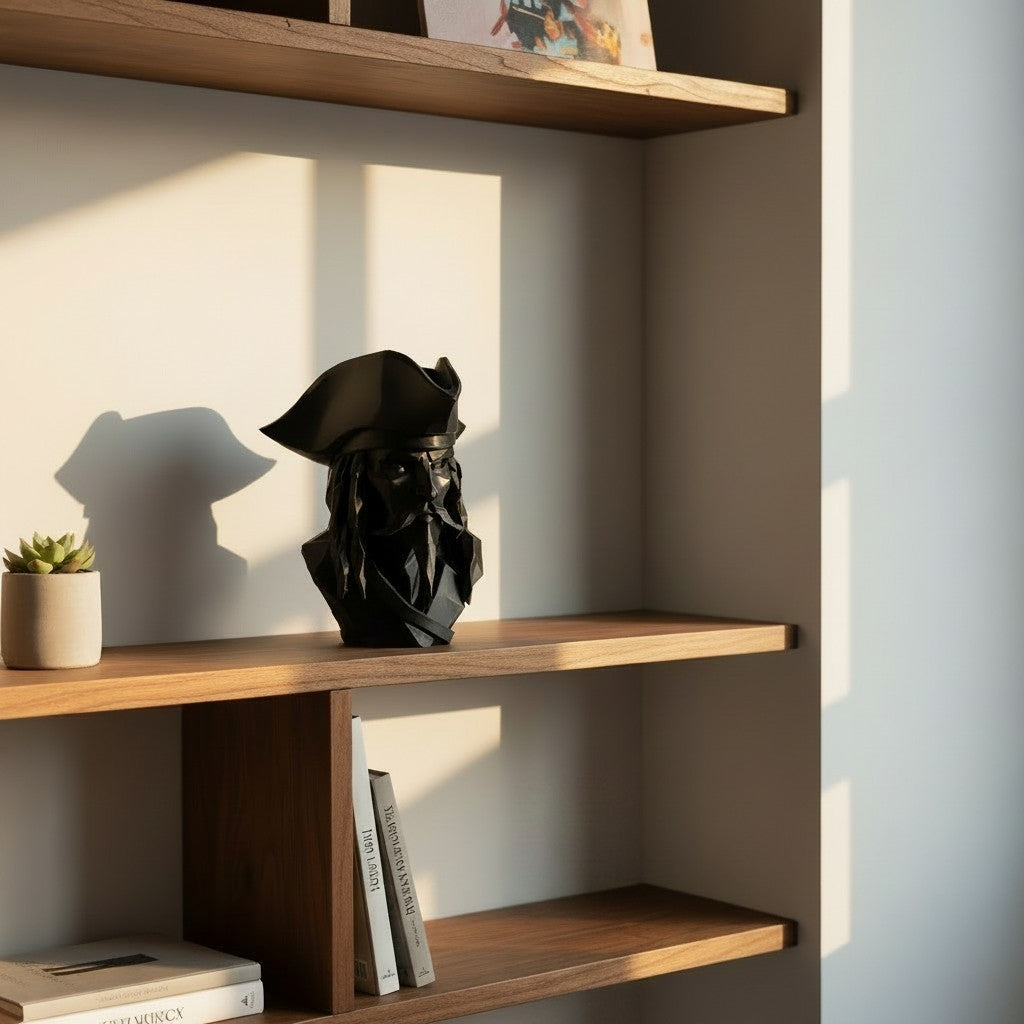 Pirate Bust Decor | 3D Printed Pirate Statue