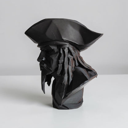 Pirate Bust Decor | 3D Printed Pirate Statue