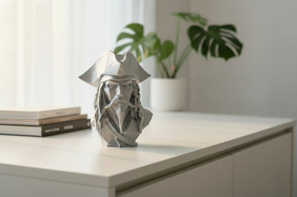 Pirate Bust Decor | 3D Printed Pirate Statue