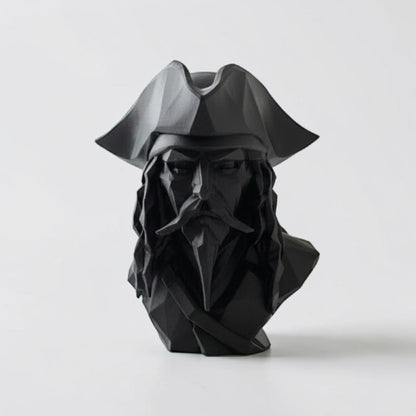 Pirate Bust Decor | 3D Printed Pirate Statue