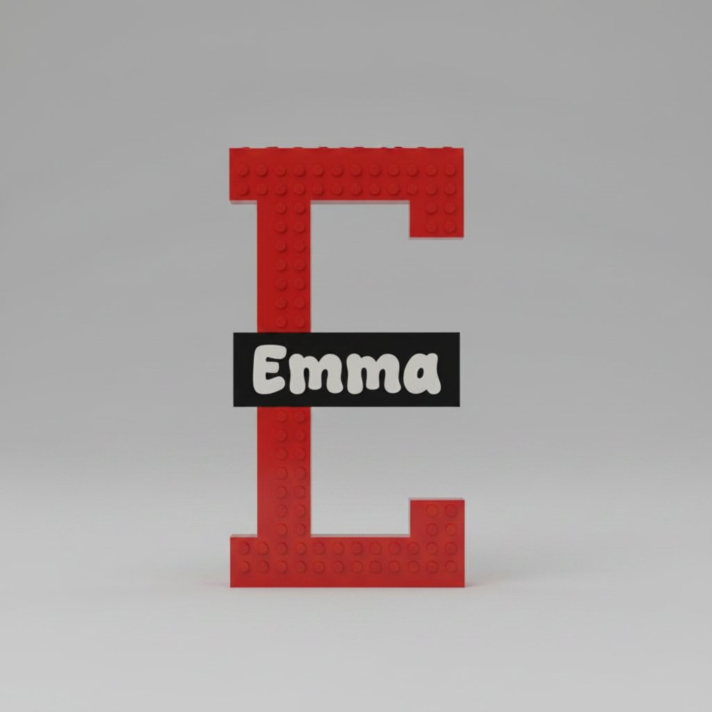Personalised LEGO Style Letter Light | Custom Kids Name Sign | Boys Bedroom Decor | Nursery Shelf Letter | Gift for Kids