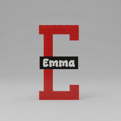 Personalised LEGO Style Letter Light | Custom Kids Name Sign | Boys Bedroom Decor | Nursery Shelf Letter | Gift for Kids