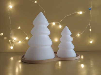 3D Printed Christmas Tree Tealight Holder Set