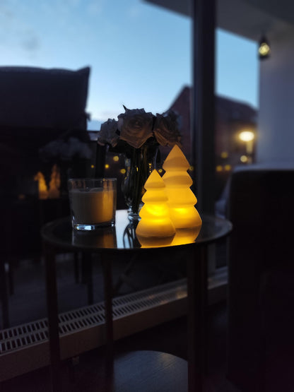 3D Printed Christmas Tree Tealight Holder Set