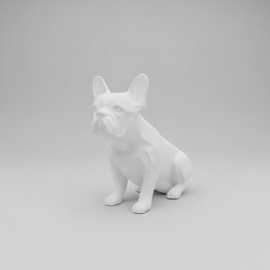 3D Printed French Bulldog Sculpture