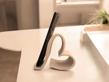 3D Printed Heart Phone Stand – Desk Phone Holder UK