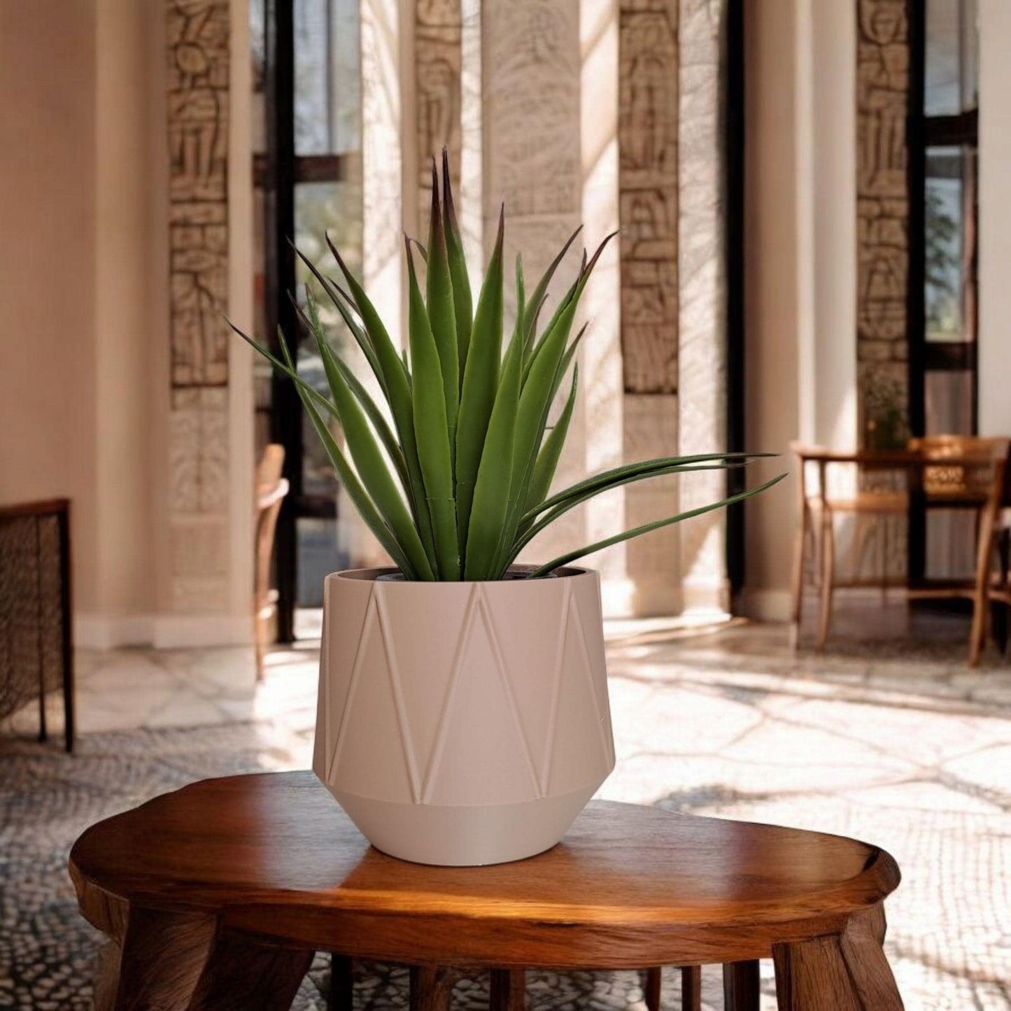 3D Printed GeoBloom Planter – Modern Indoor Plant Pot