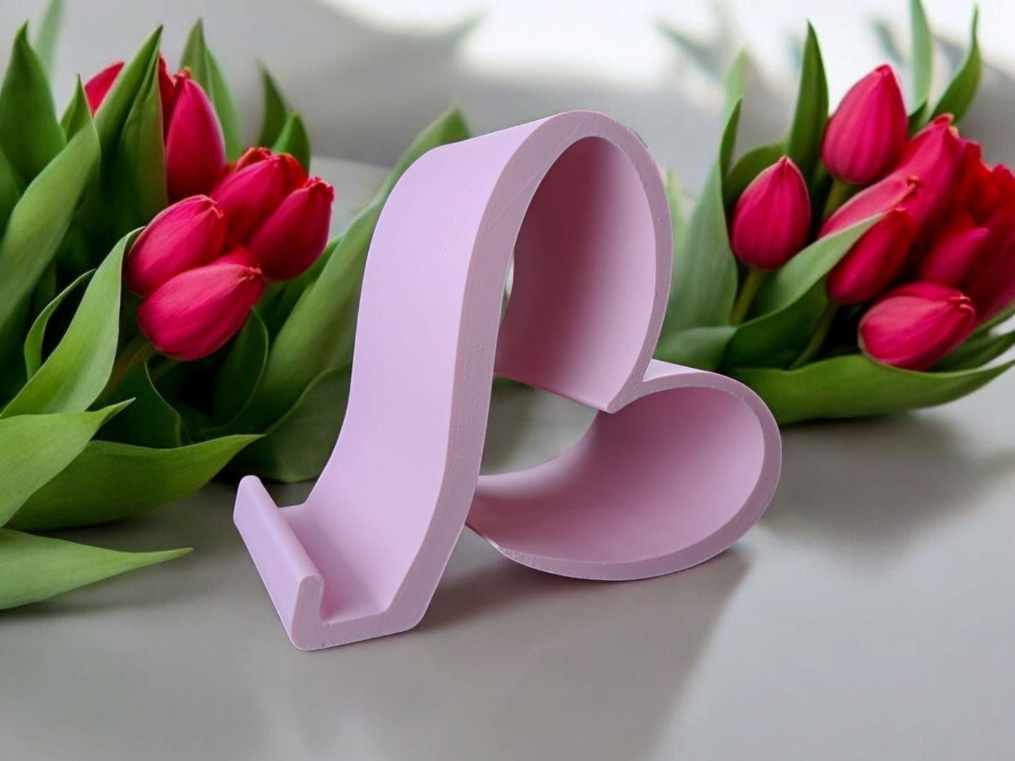 3D Printed Heart Phone Stand – Desk Phone Holder UK
