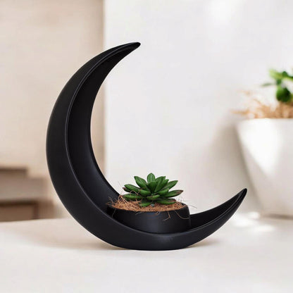 Celestial Crescent Moon Planter