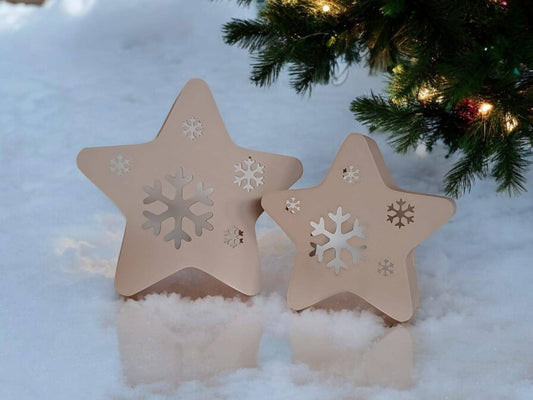 3D Printed Snowflake LED Tealight Holder – Christmas Decor