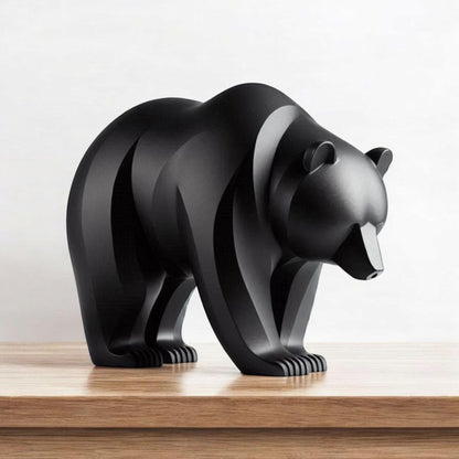 3D Printed Modern Bear Sculpture