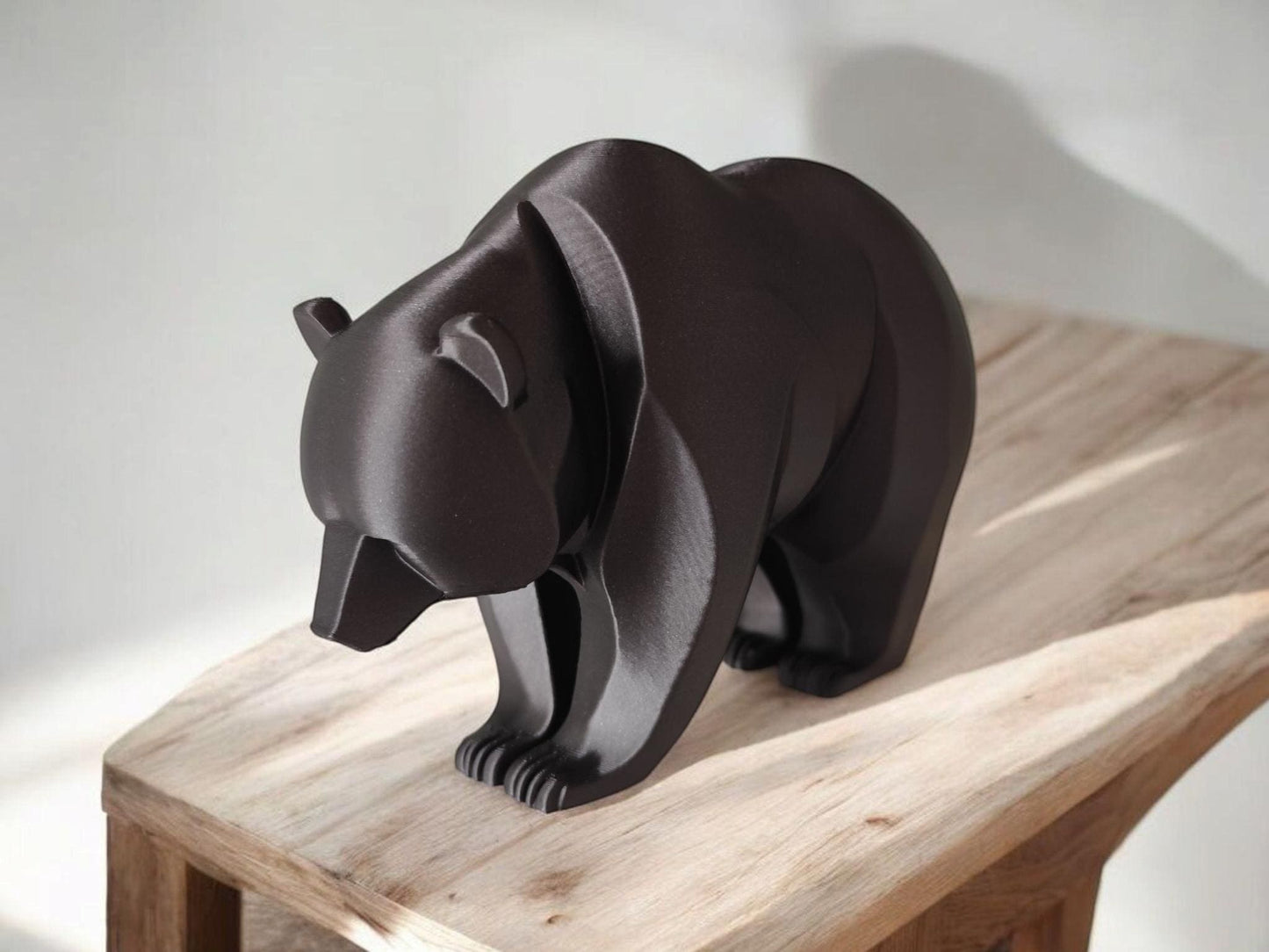3D Printed Modern Bear Sculpture