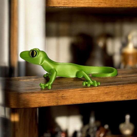 3D Printed Vibrant Gecko Sculpture – Animal Home Décor UK