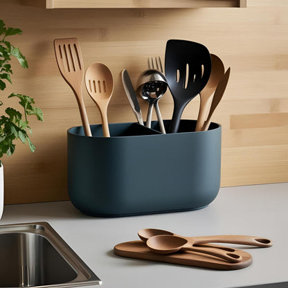 3D Printed Modern 2 Section Kitchen Utensil Holder