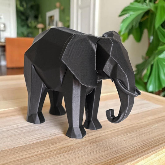 3D Printed Elephant Sculpture – Animal Home Décor UK