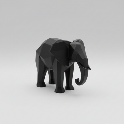 3D Printed Elephant Sculpture – Animal Home Décor UK