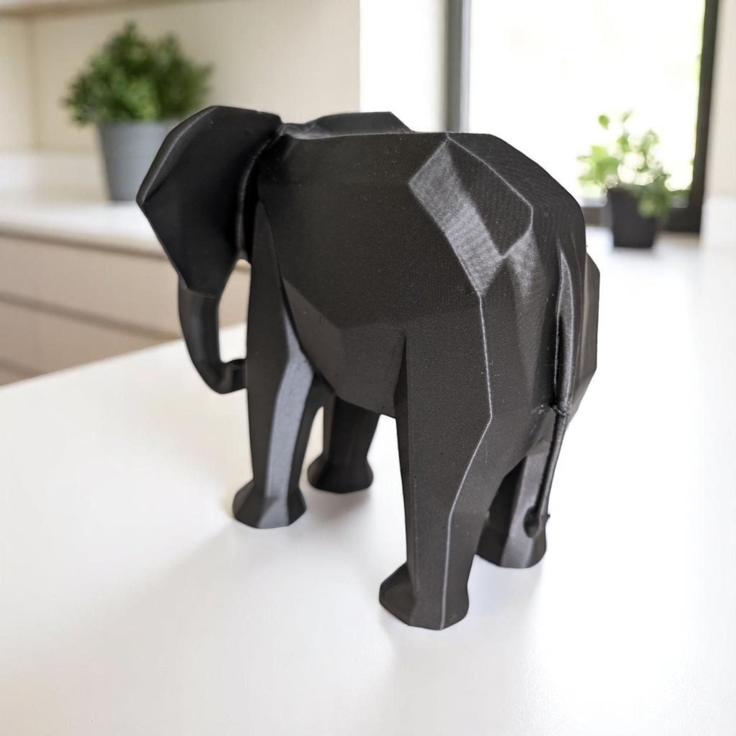 3D Printed Elephant Sculpture – Animal Home Décor UK