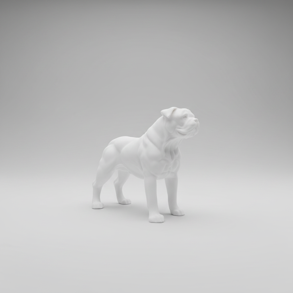 3D Printed American Bulldog