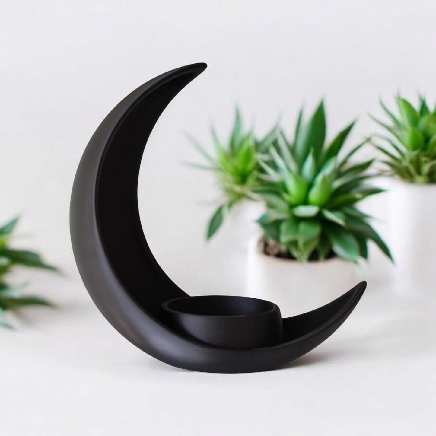 Celestial Crescent Moon Planter
