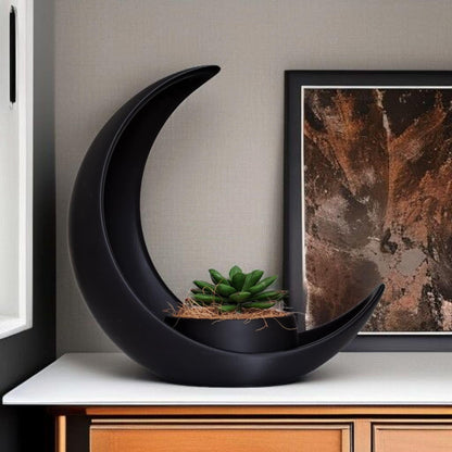 Celestial Crescent Moon Planter