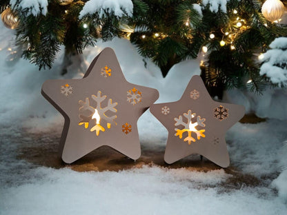 3D Printed Snowflake LED Tealight Holder – Christmas Decor