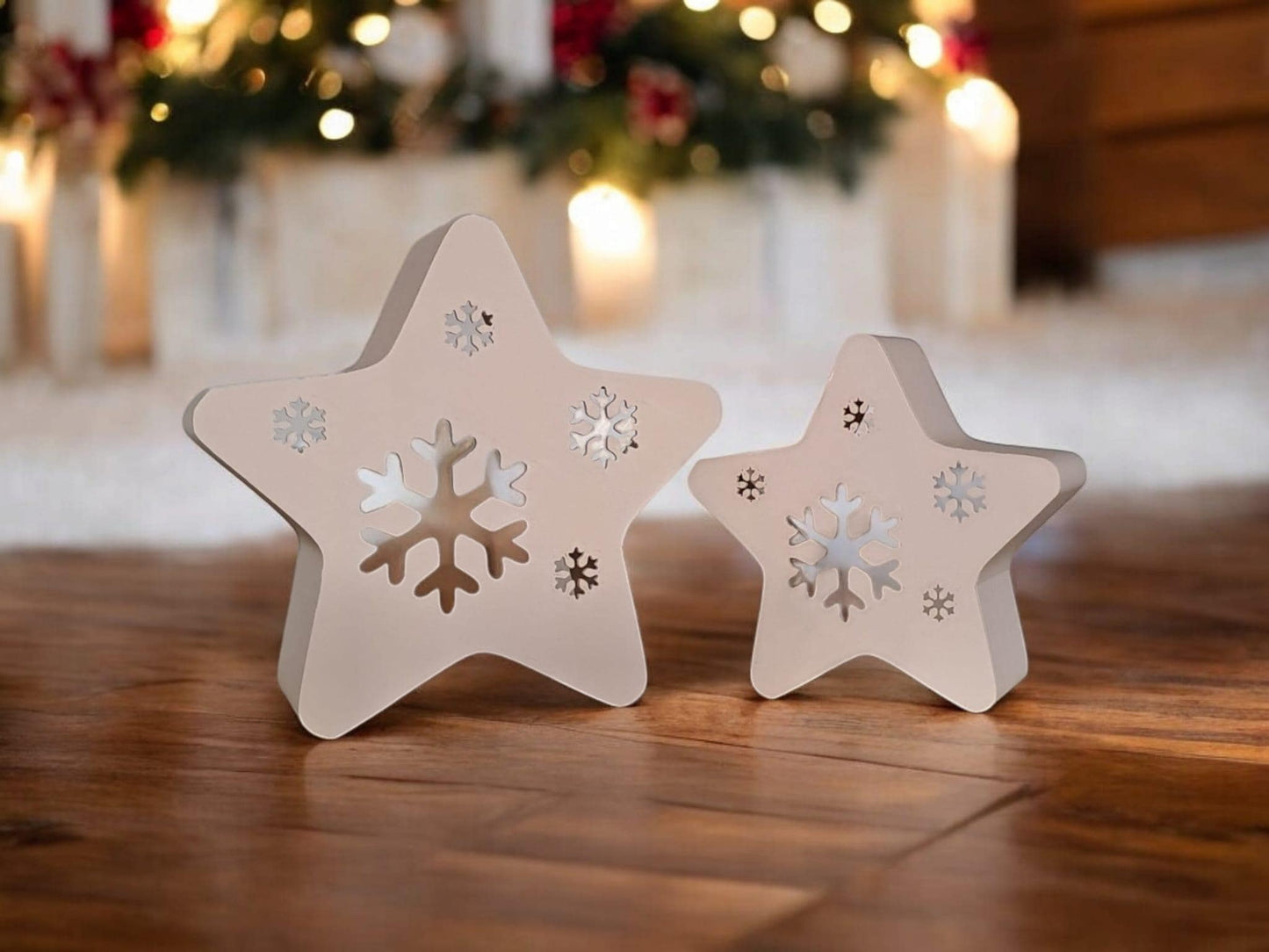 3D Printed Snowflake LED Tealight Holder – Christmas Decor