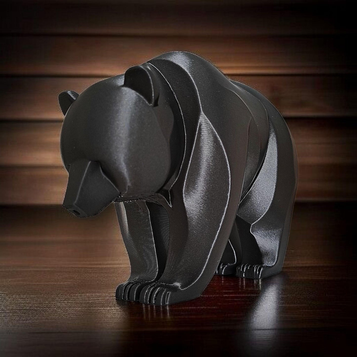 3D Printed Modern Bear Sculpture