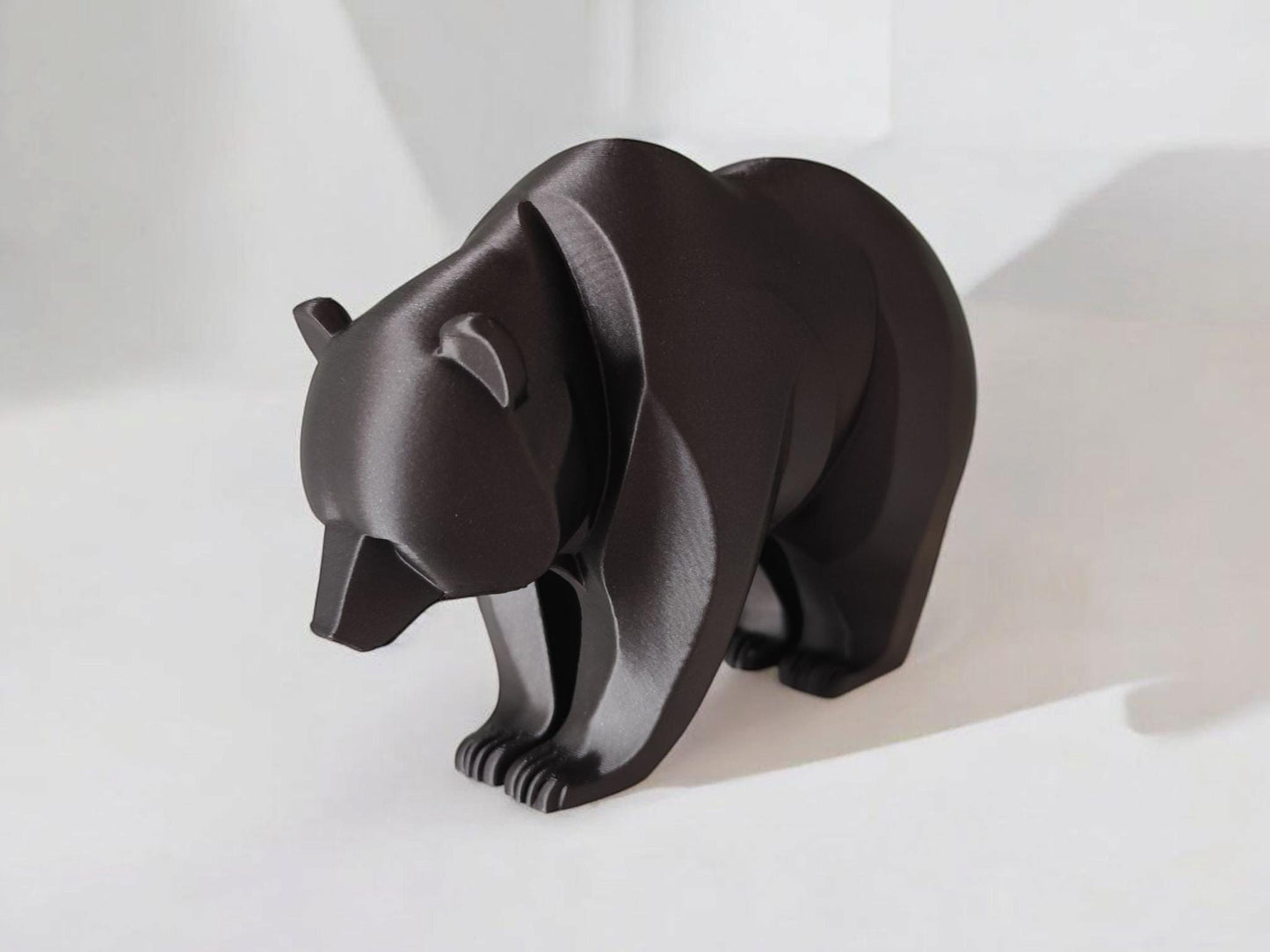 3D Printed Modern Bear Sculpture