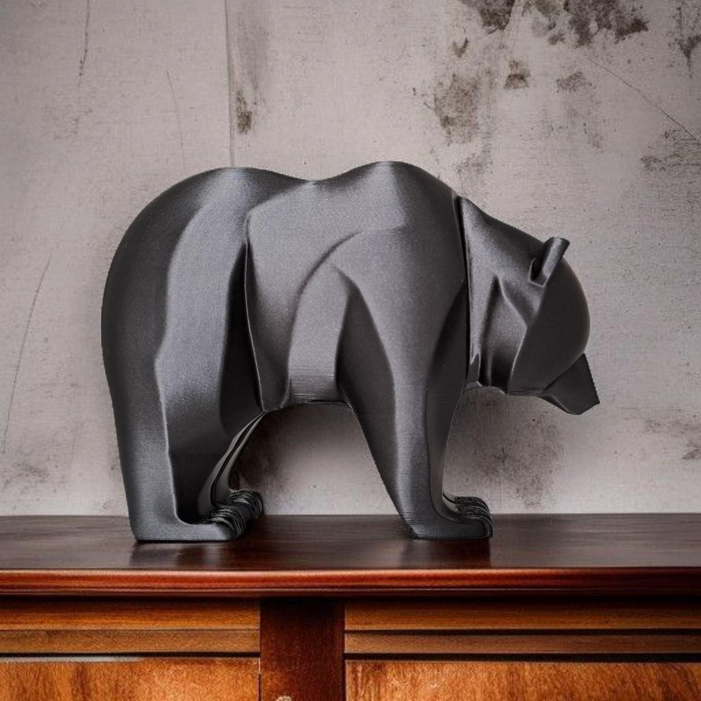 3D Printed Modern Bear Sculpture