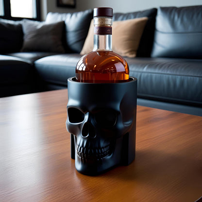 Skull Whiskey Bottle Holder