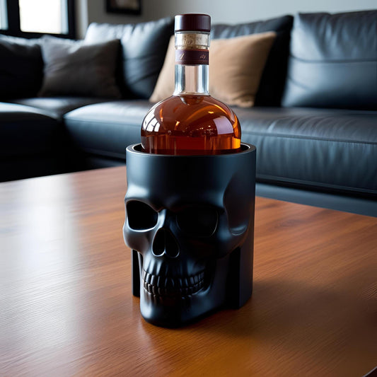 Skull Whiskey Bottle Holder