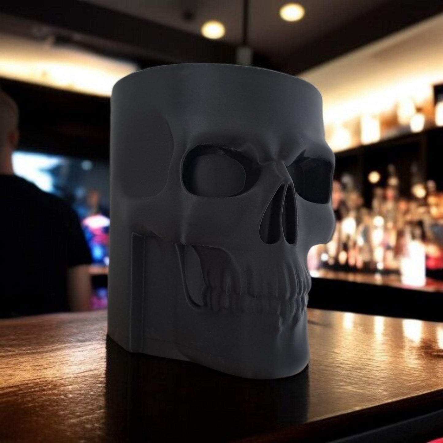 Skull Whiskey Bottle Holder