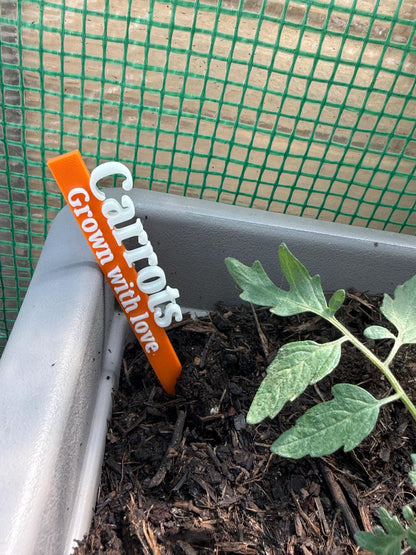 3D Printed Personalised Garden Stakes