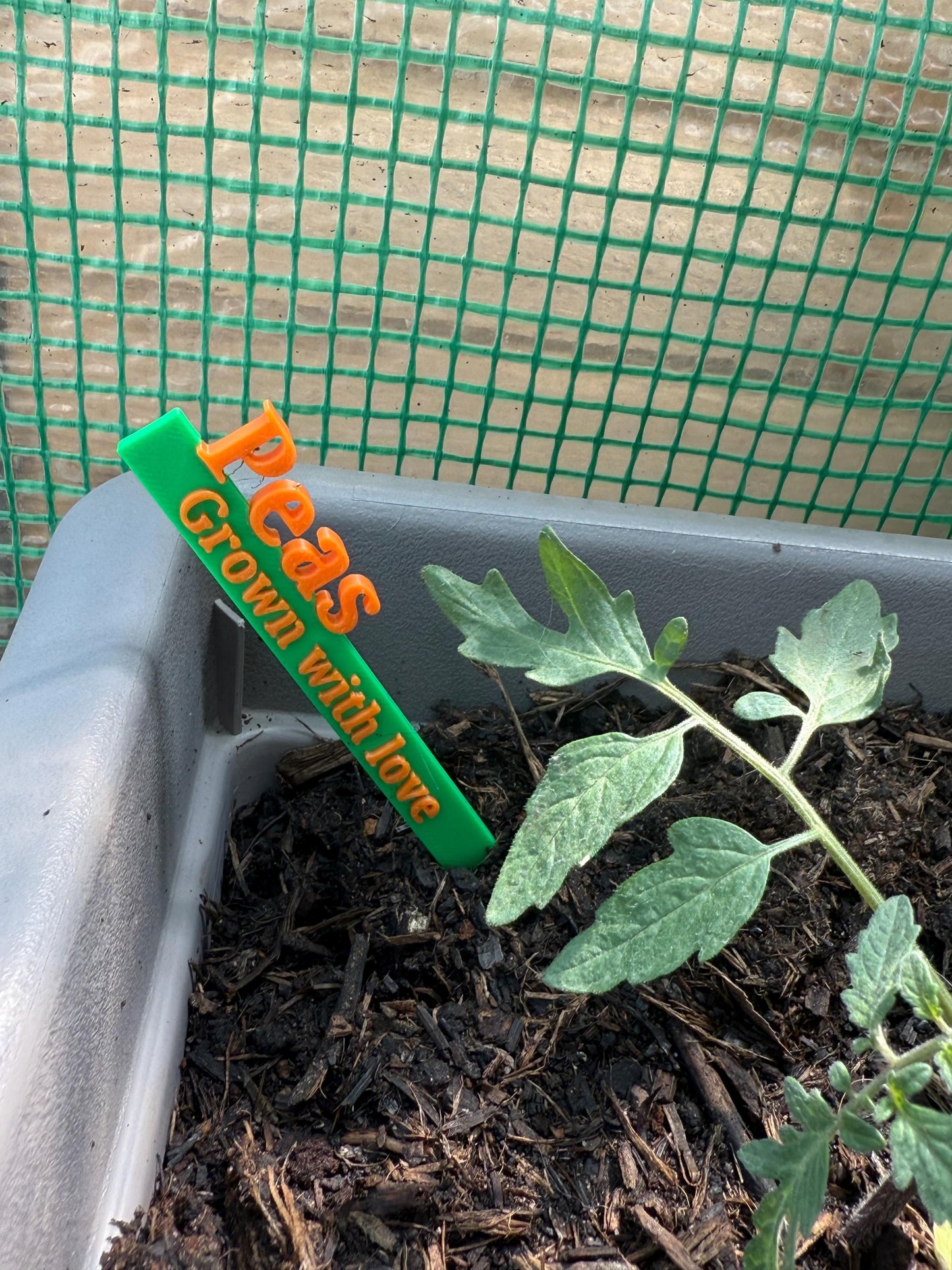 3D Printed Personalised Garden Stakes