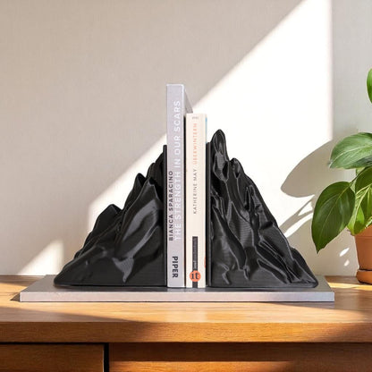 3D Printed Mountain Bookends Set