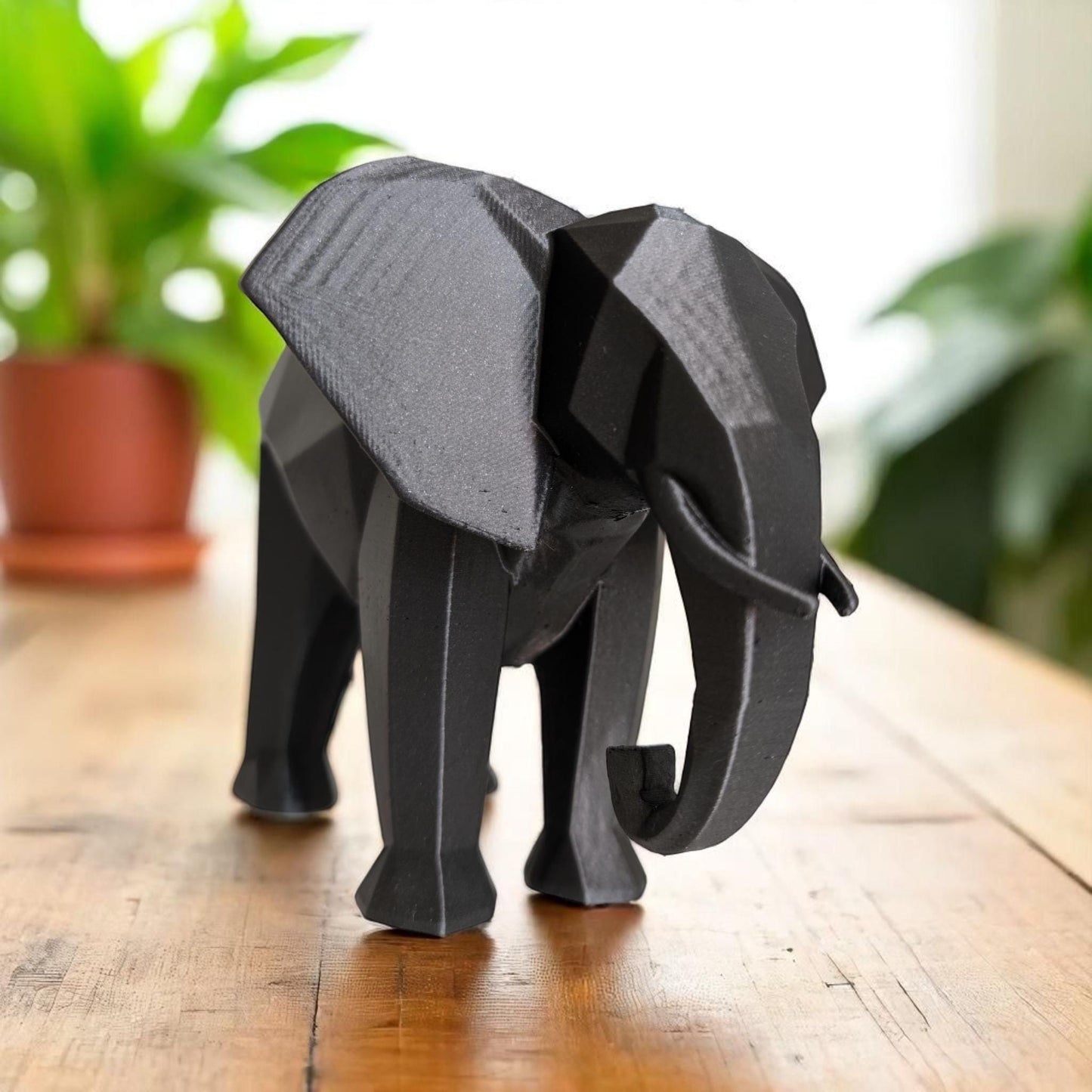 3D Printed Elephant Sculpture – Animal Home Décor UK