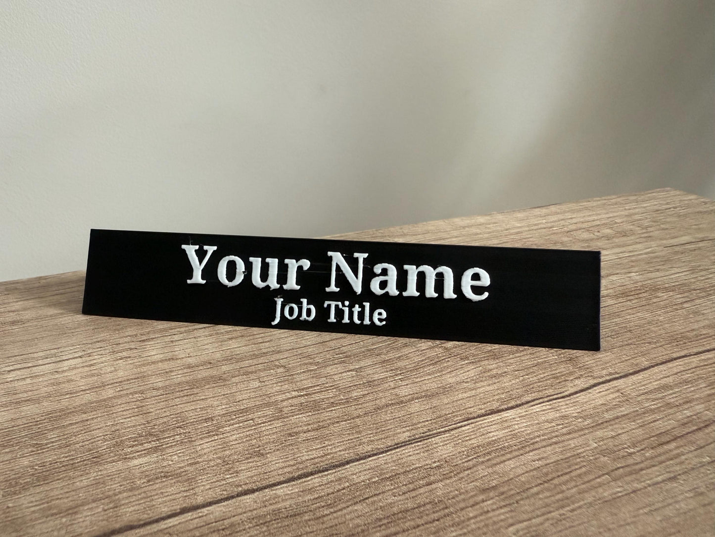 3D Printed Fully Customisable Free-Standing Desk Sign